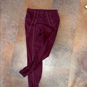 Nike Maroon Yoga Leggings